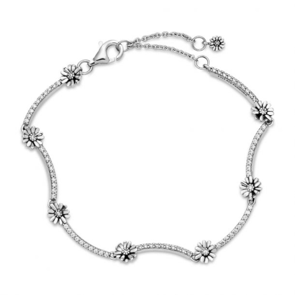 Pandora Sparkling Daisy Flower Bracelet